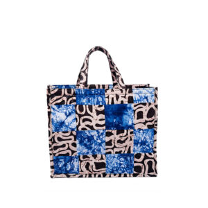 Adire patch Bag - Dugo, Afrocentric, Handmade, Ankara, Adire, Aso-oke