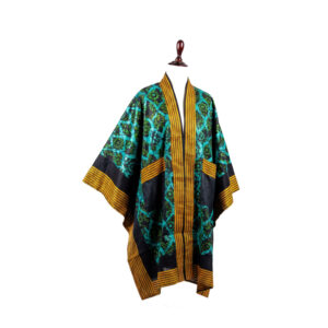 Ajoke Kimono - Dugo, Afrocentric, Handmade, Ankara, Adire, Aso-oke