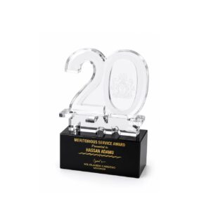 Crystal Award — custom engraved crystal award for corporate recognition and awards in Nigeria
