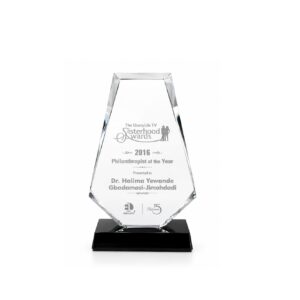 Crystal Award — custom engraved crystal award for corporate recognition and awards in Nigeria