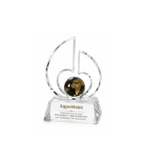 Crystal Award — custom engraved crystal award for corporate recognition and awards in Nigeria
