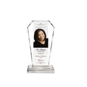 Crystal Paper Weight — custom engraved crystal paperweight for corporate recognition and awards in Nigeria