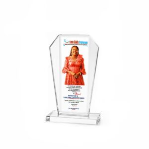 Crystal Paper Weight — custom engraved crystal paperweight for corporate recognition and awards in Nigeria
