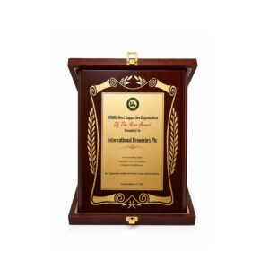 Wooden Award — custom engraved wooden award for corporate recognition and awards in Nigeria